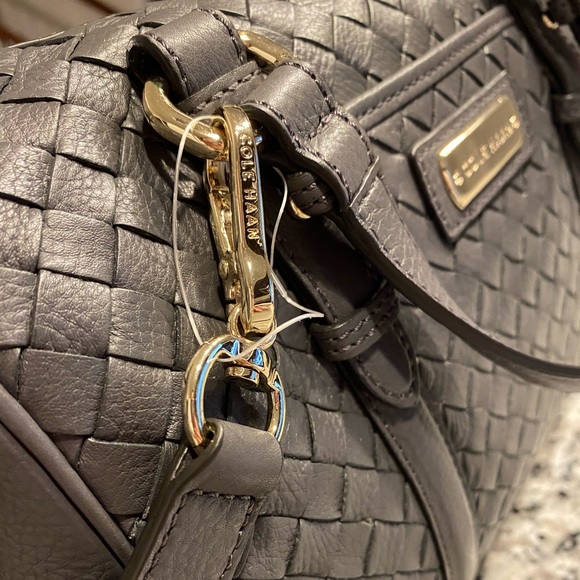 ✨SOLD!✨Cole Haan Genevieve NWT! Woven Leather Bag - Picture 9 of 14